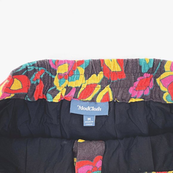 Modcloth Button Front Floral Full Skirt - Picture 7 of 10